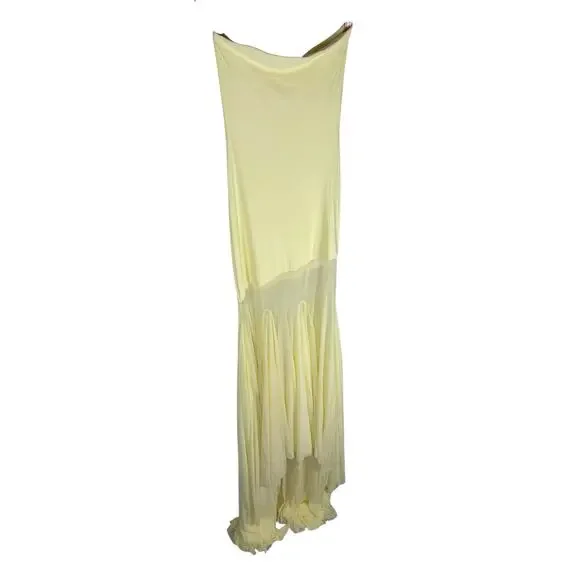 Deme by Gabriella Dahlia Strapless Gown Formal Whimsical Prom Party Size S